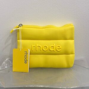 Rhode Skin Bubble Pouch Makeup Bag LEMONTINI YELLOW LIMITED EDITION